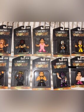 AEW Micro Brawlers Collectible Figure - Set of 10